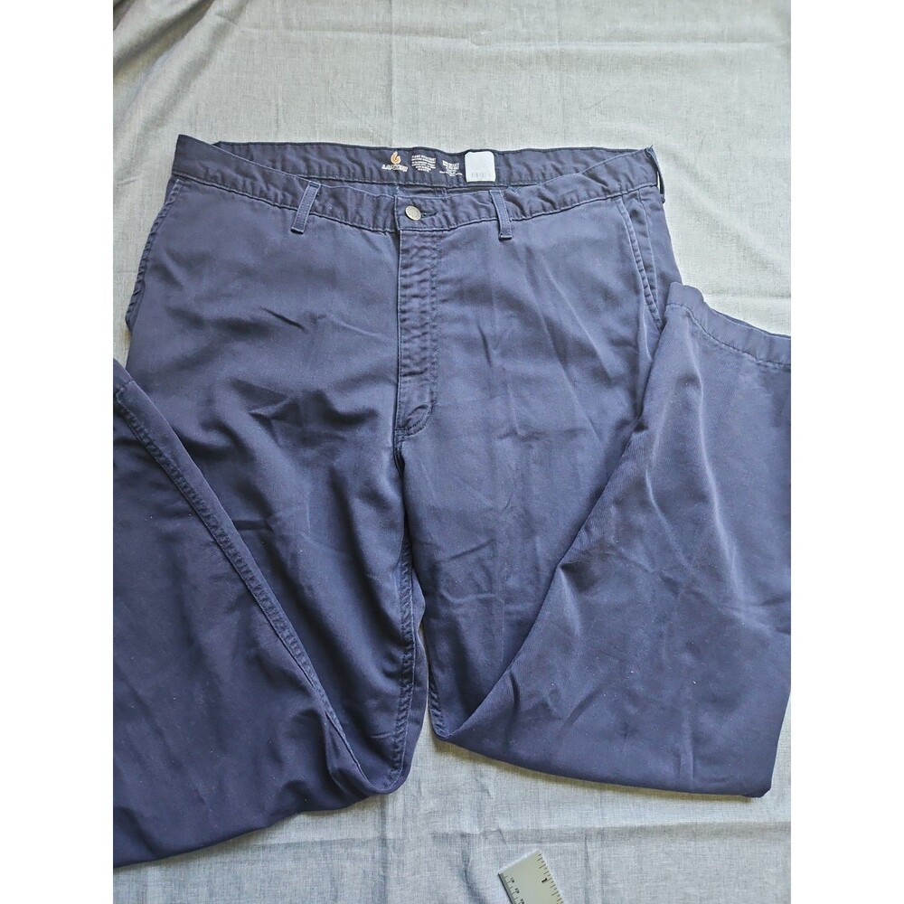 LAPCO FR Pants Mens 40x30 Blue Flame Resistant Moisture Management Chino‎ Work